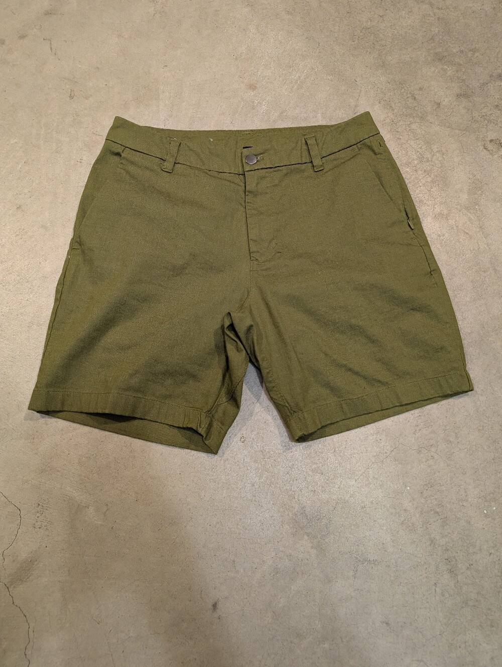 Lululemon Commission Shorts Mens 31 Green Oxford